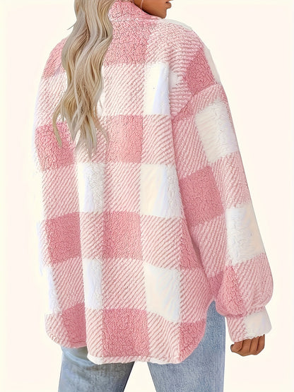 Plaid Pattern Casual Jacket