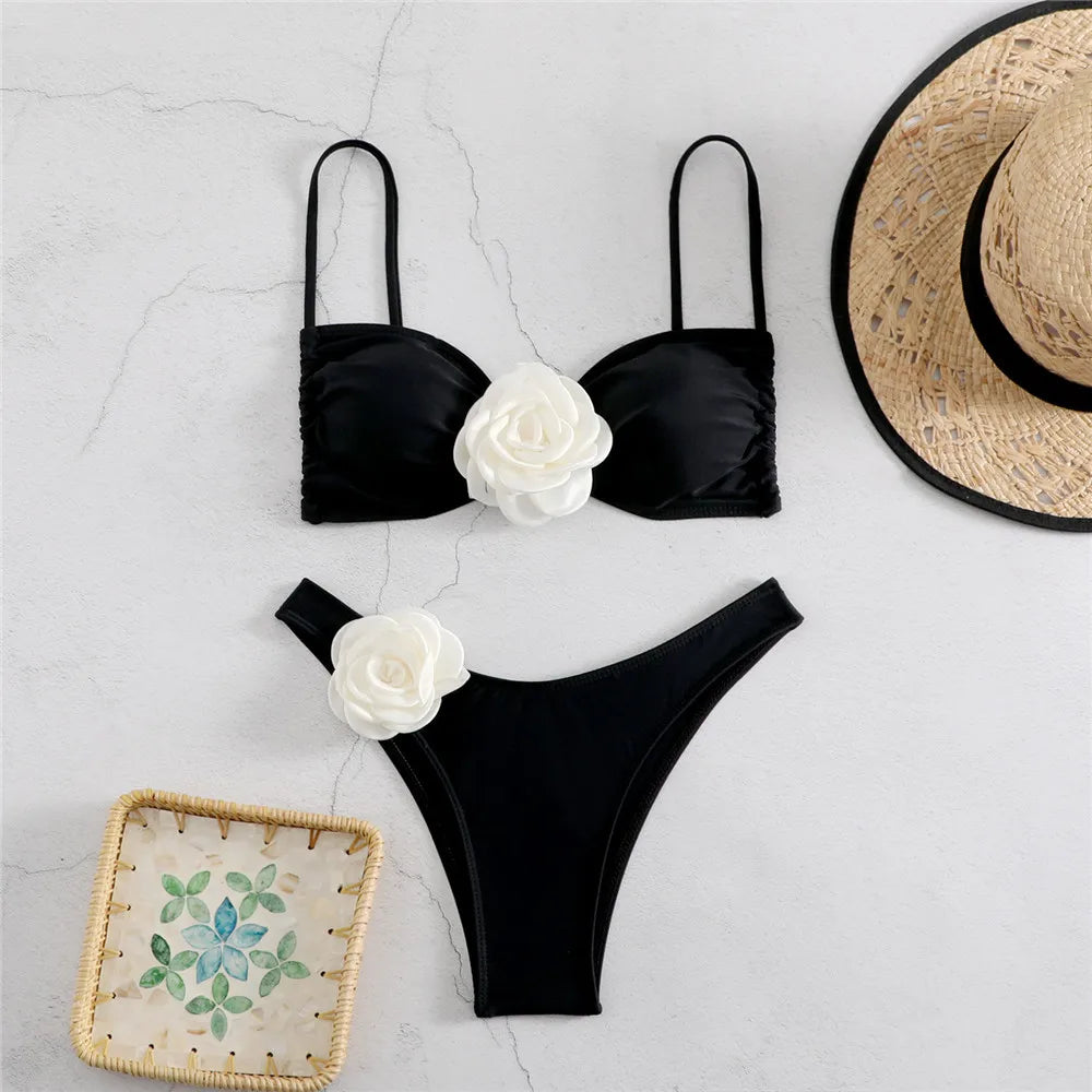 Flower Bandeau Bikini