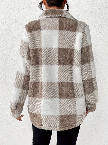 Plaid Pattern Casual Jacket